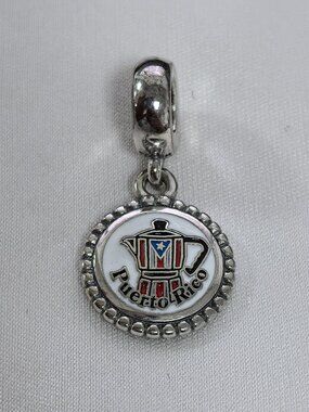 Pandora Puerto Rico Exclusive Charm Pendant, S925 Silver Jewelry